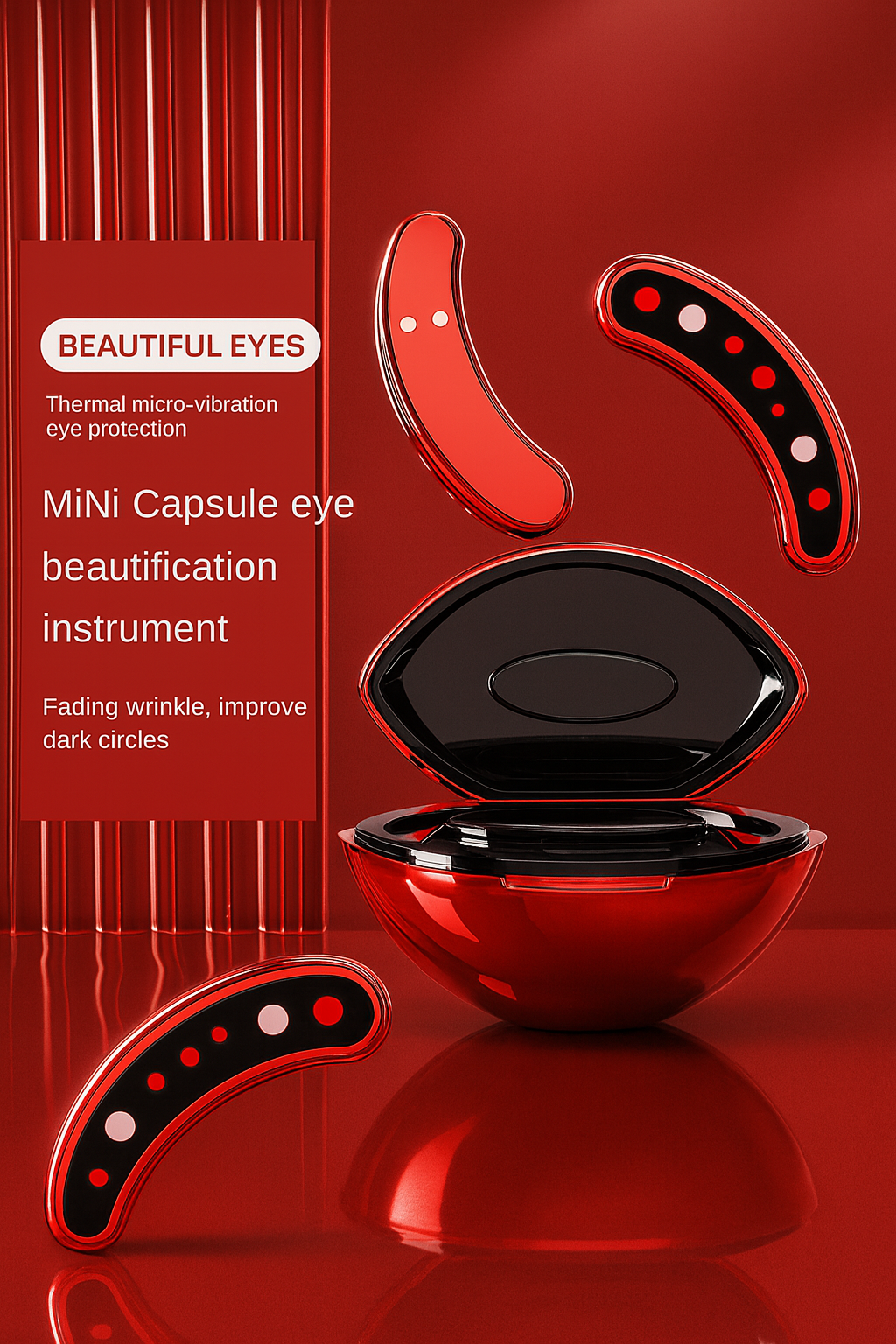 Eye-Enhancing Beauty Tool – Reduce Puffiness & Brighten Eyes

Refresh and rejuvenate your eyes with the Eye-Enhancing Beauty Tool, designed to reduce puffiness, dark circles, and fine lines. This advanced beauty device uses gentle vibrations and light therapy to stimulate circulation and boost collagen around delicate eye areas. Safe for all skin types, it delivers professional-grade results at home, promoting brighter, firmer, and youthful-looking eyes while improving overall eye-area appearance effortless