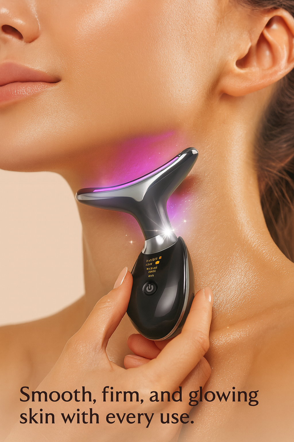 GlowNeck Revitalizer – Firm, Hydrate & Rejuvenate Neck Skin

Revitalize and firm your neck with the GlowNeck Revitalizer, designed to reduce wrinkles, fine lines, and sagging skin. This advanced beauty device uses gentle vibrations and light therapy to stimulate collagen, improve circulation, and enhance skin elasticity. Safe and easy to use, it delivers professional-grade results at home, promoting a youthful, smooth, and radiant neck while supporting long-lasting hydration and skin rejuvenation.