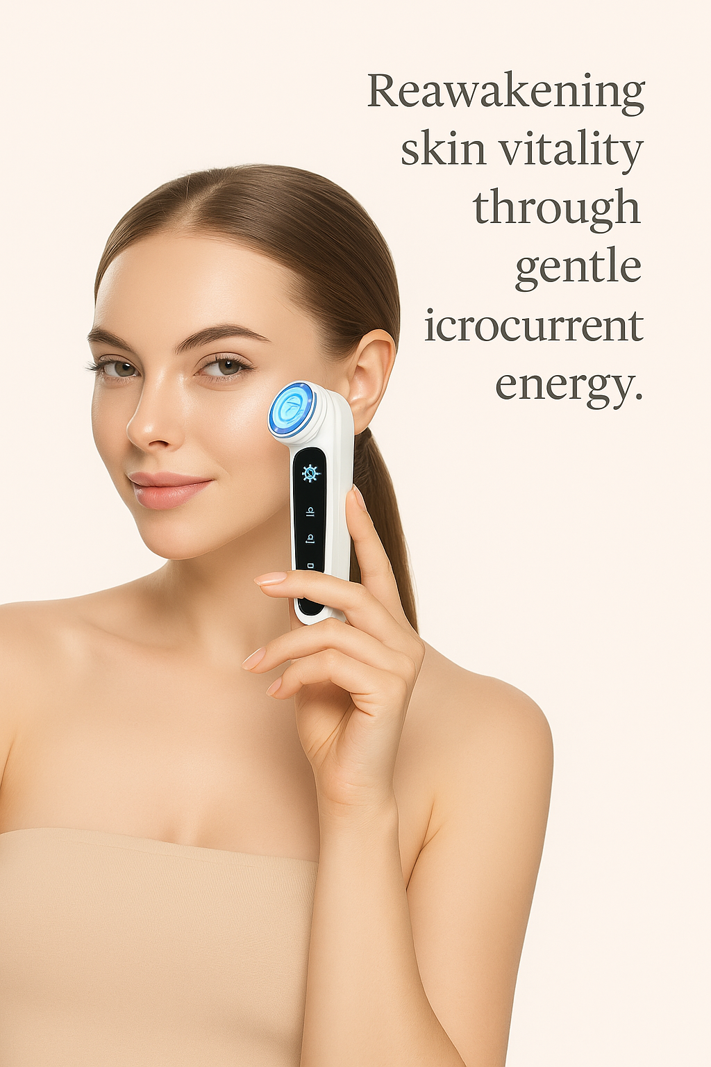 EMS Microcurrent Facial Device – Lift, Tone & Tighten Skin

Revitalize your skin with the EMS Microcurrent Beauty Device, designed to lift, tone, and tighten facial muscles while reducing fine lines and wrinkles. This advanced anti-aging tool uses gentle electrical currents to stimulate collagen, improve circulation, and enhance elasticity. Perfect for all skin types, it delivers professional-grade results at home, promoting a youthful, firm, and radiant complexion safely.